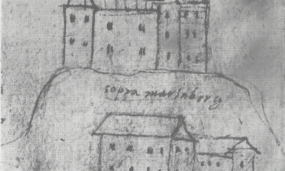 Johannes Clobucciarich pogled na zgornji in spodnji grad 1601 - 1605