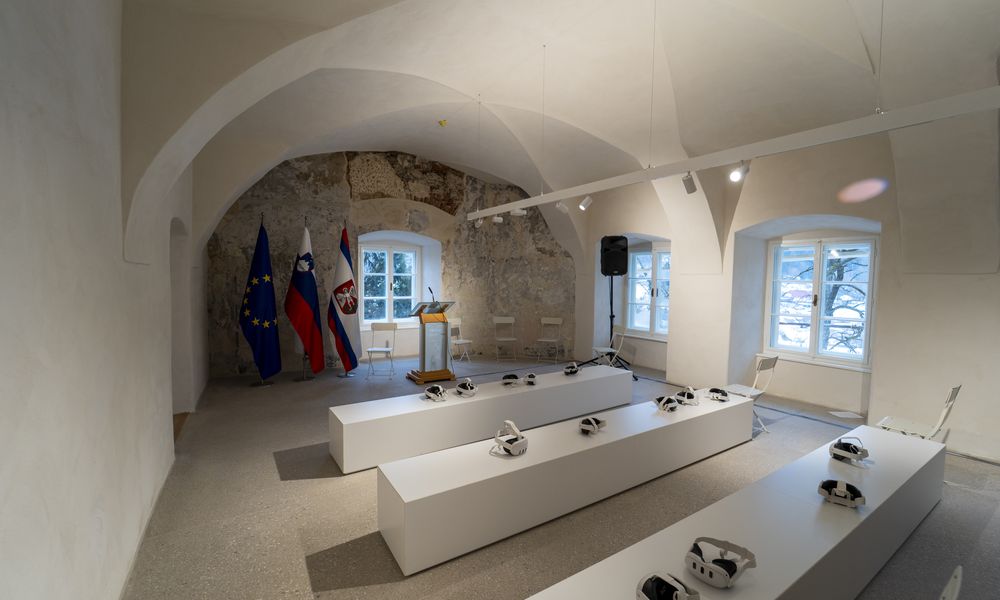 Prostor v dvorcu z VR očali