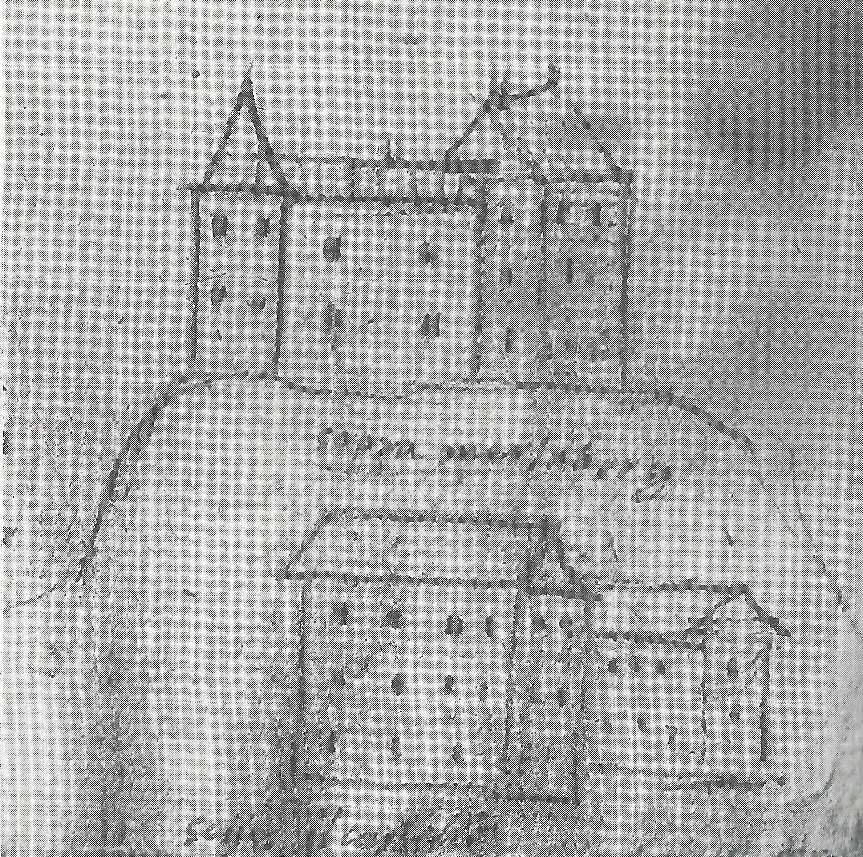 1. Johannes Clobucciarich pogled na zgornji in spodnji grad 1601 - 1605